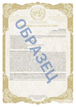 Образец Приложение к СТО 01.064.00220722.2-2020 Татищево Сертификат СТО 01.064.00220722.2-2020 
